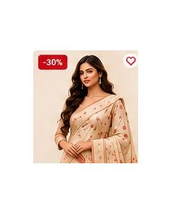Chiffon Saree with Zari Work (New Colour)